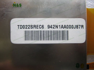 Flat Rectangle Industrial LCD Displays TD022SREC6 TPO LTPS TFT-LCD 2.2 Inch 240×320